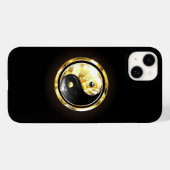 Gouden Yin Yang op zwart Case-Mate iPhone Case (Achterkant (horizontaal))