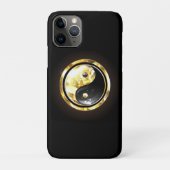 Gouden Yin Yang op zwart Case-Mate iPhone Case (Achterkant)