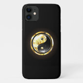 Gouden Yin Yang op zwart Case-Mate iPhone Case (Achterkant)