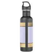 Gouden yogi silhouet waterfles  (Achterkant)