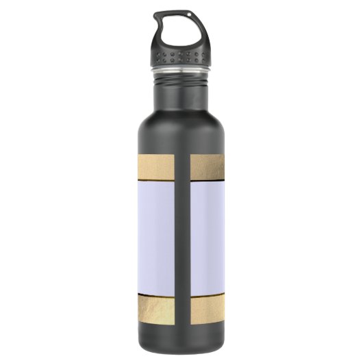 Gouden yogi silhouet waterfles  (Achterkant)