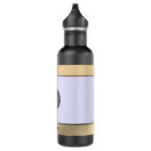 Gouden yogi silhouet waterfles  (Rechts)