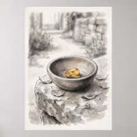 Gouden Zaad Overvloed Spirituele Muurkunst