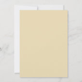 Gouden Zachte Crème Ranunculus Eucalyptus Bruiloft Kaart (Achterkant)
