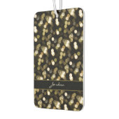 Gouden Zachte Focus Sparkle Lights met Naam Luchtverfrisser (Links)