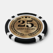 Gouden Zakelijk 25-jarig Jubileum Poker Chips (Enkel)