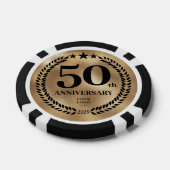 Gouden Zakelijk 50-jarig Jubileum Poker Chips (Enkel)