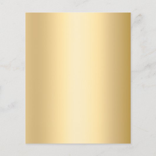 Gouden zakelijke logo-code aangepaste tekst flyer (Achterkant)