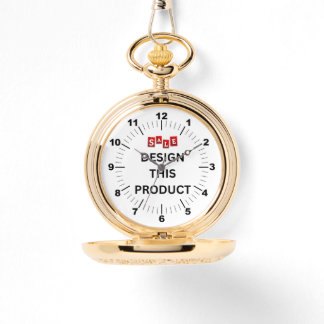 Gouden zakhorloge - gepersonaliseerd horloge