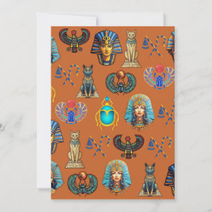 Gouden Zanden Revival: Authentieke Egyptische Oudh Feestdagenkaart