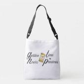 gouden zandloper crossbody tas (Achterkant)