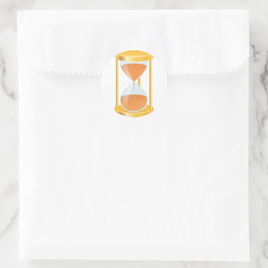 Gouden zandloper Stickers (Tas)