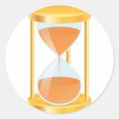 Gouden zandloper Stickers (Voorkant)