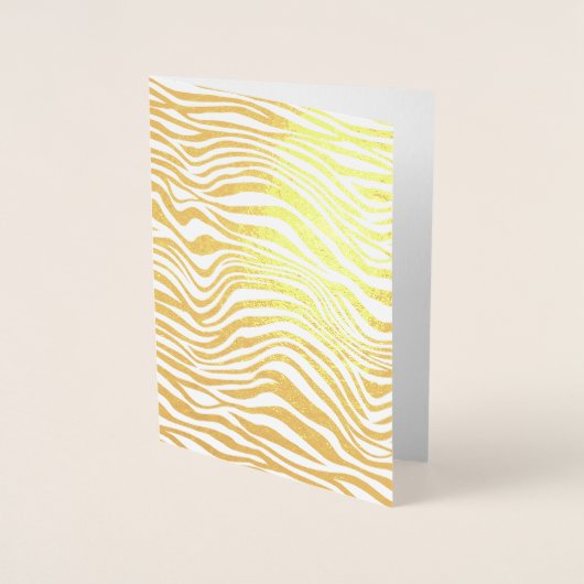 Gouden Zebra Elke Gelegenheid Kaart (Voorkant)