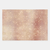 Gouden Zebra Glitter Roze Bont Inpakpapier Vel (Voorkant 2)