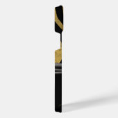 Gouden Zebra Print en Boog iPhone Hoesje (Rechterkant)