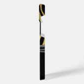 Gouden Zebra Print en Boog iPhone Hoesje (Linkerkant)