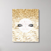 Gouden zebra print Glitzy Eyes (Voorkant)