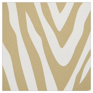 Gouden zebra print op grote schaal stof