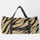 Gouden zebra strepenpatroon plunjezak (Voorkant)