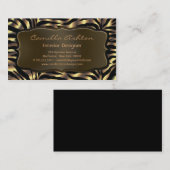 Gouden Zebra Visitekaartjes (Voorkant / Achterkant)