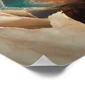 Gouden Zee Reverie Door Haar Ogen Poster (Hoek)