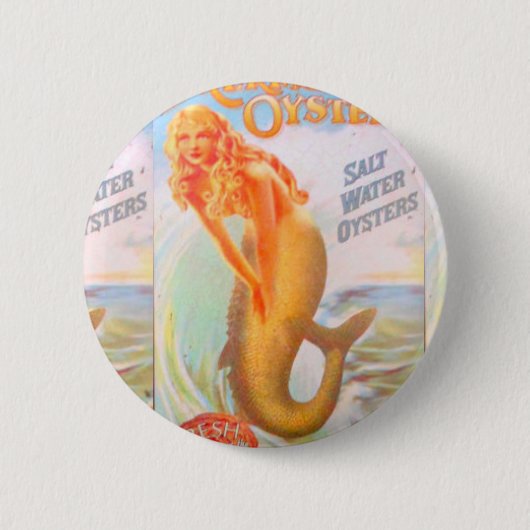 gouden zeemeerknop ronde button 5,7 cm (Voorkant)