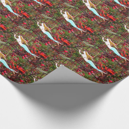 gouden zeemeermin cadeaupapier (Hoek)