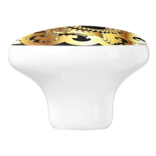 Gouden Zeemeermin Deur Trek Keramische Knop (Zijkant)