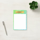 Gouden Zeemeermin Schubben Teal Turquoise Glitters Post-it® Notes (Kantoor)