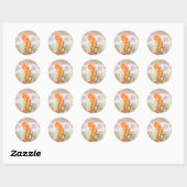 gouden zeemeermin sticker (Vel)