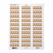 gouden zeemeerminnen retour adres label (Full Sheet)
