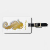 Gouden Zeepaardje Thunder_Cove Bagagelabel (Voorkant horizontaal)