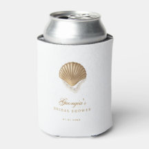 Gouden Zeeschelp Aangepaste Kust Bruidsdouche Favo