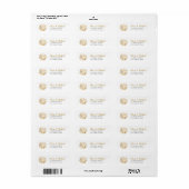 Gouden Zeeschelp Wedstrijd Retouradres Etiket (Full Sheet)