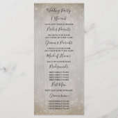 Gouden zeesterren paar strand bruiloft programma's (Achterkant)