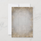 Gouden zeesterren strand bruiloft RSVP (Achterkant)