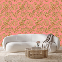 Gouden zeewier tegen koraalschil stok