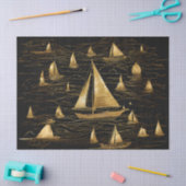 Gouden zeilboten op de Zwarte Zee Tissuepapier (Craft)