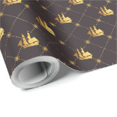 Gouden Zeilschip Cadeaupapier (Rol Hoek)
