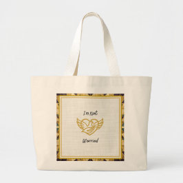 Gouden Zekerheid - Matteüs 6:25 Grote Tote Bag