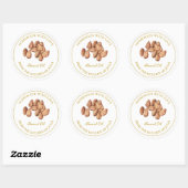 Gouden zelfgemaakte amandelolie label | Wit (Vel)