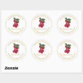 Gouden Zelfgemaakte Redcurrant Jam Label | Wit (Vel)
