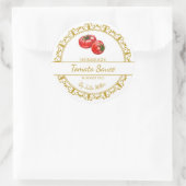 gouden zelfgemaakte tomatensaus label (Tas)