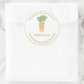 Gouden zelfgemaakte wortel augurk label | Wit (Tas)