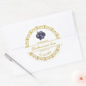  gouden zelfgemaakte zwarte bessen jam label (Envelop)