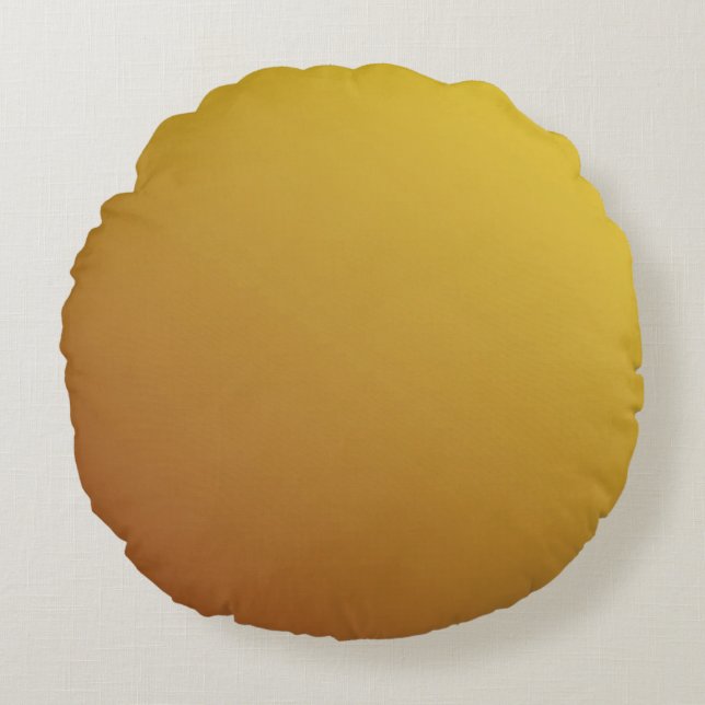 Gouden zeshoek: Glitter geometrische achtergrond. Rond Kussen (Voorkant)