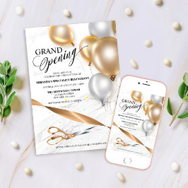 Gouden Zilveren Ballonnen Grand Opening Lint Doork Kaart