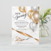 Gouden Zilveren Ballonnen Restaurant NIEUWE Openin Kaart (Staand voorkant)