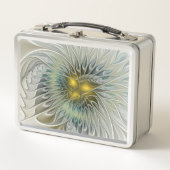 Gouden Zilveren Bloem Fantasy abstracte Fractale K (Voorkant)